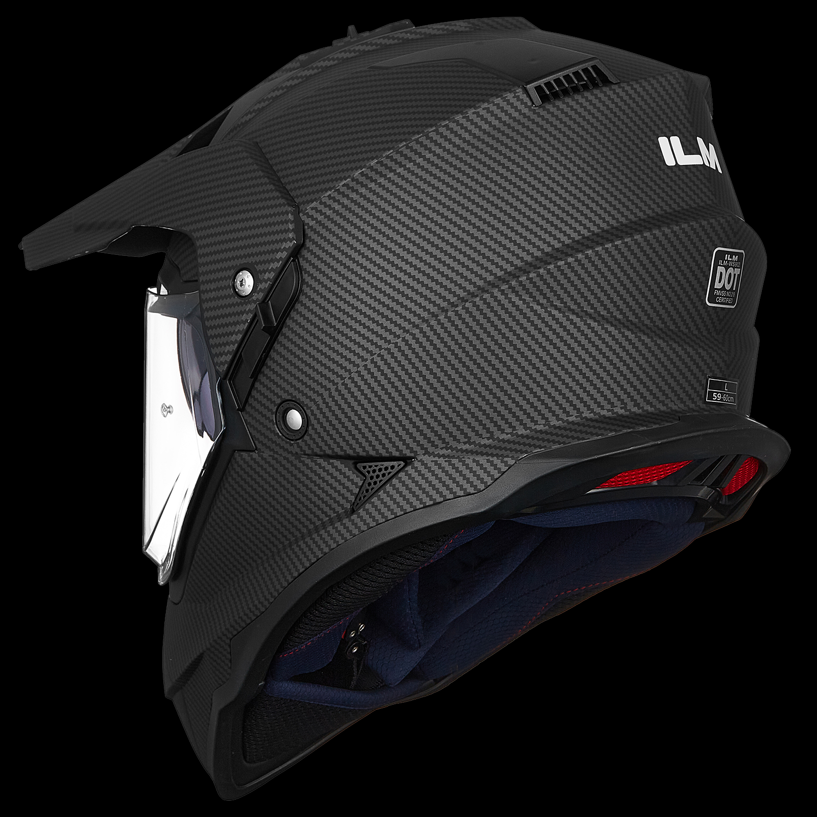 ILM Dual Sport Adventure Motorcycle Helmet Model WS902