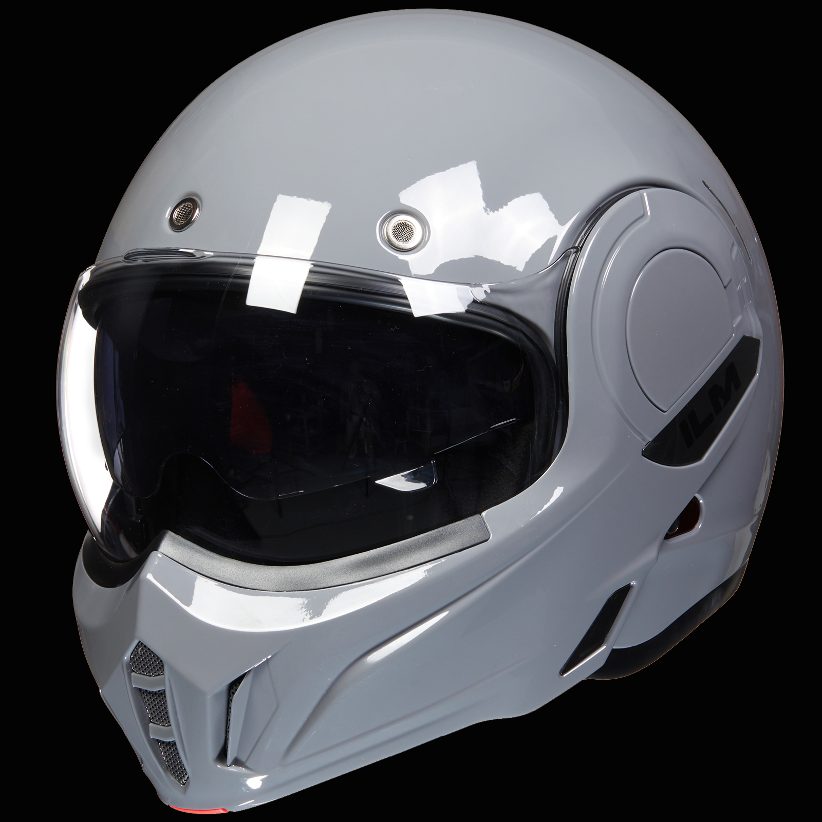 ILM Vintage Full Face Modular Motorcycle Helmet Model B707