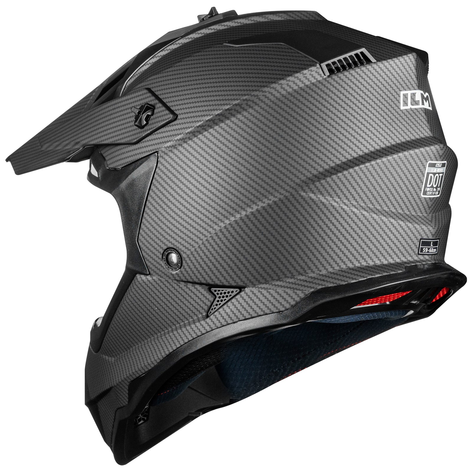 ILM Adult Dirt Bike Helmets Motocross ATV Off Road Helmet with Goggles Gloves Mask DOT Model WS901