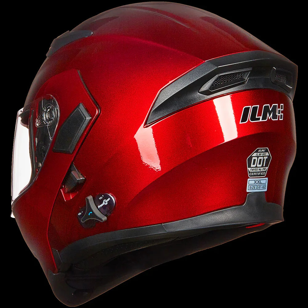 bluetooth motorcycle helmet xxl ILM Modular Flip up Full Face Bluetooth Motorcycle Helmet Model 902BT
