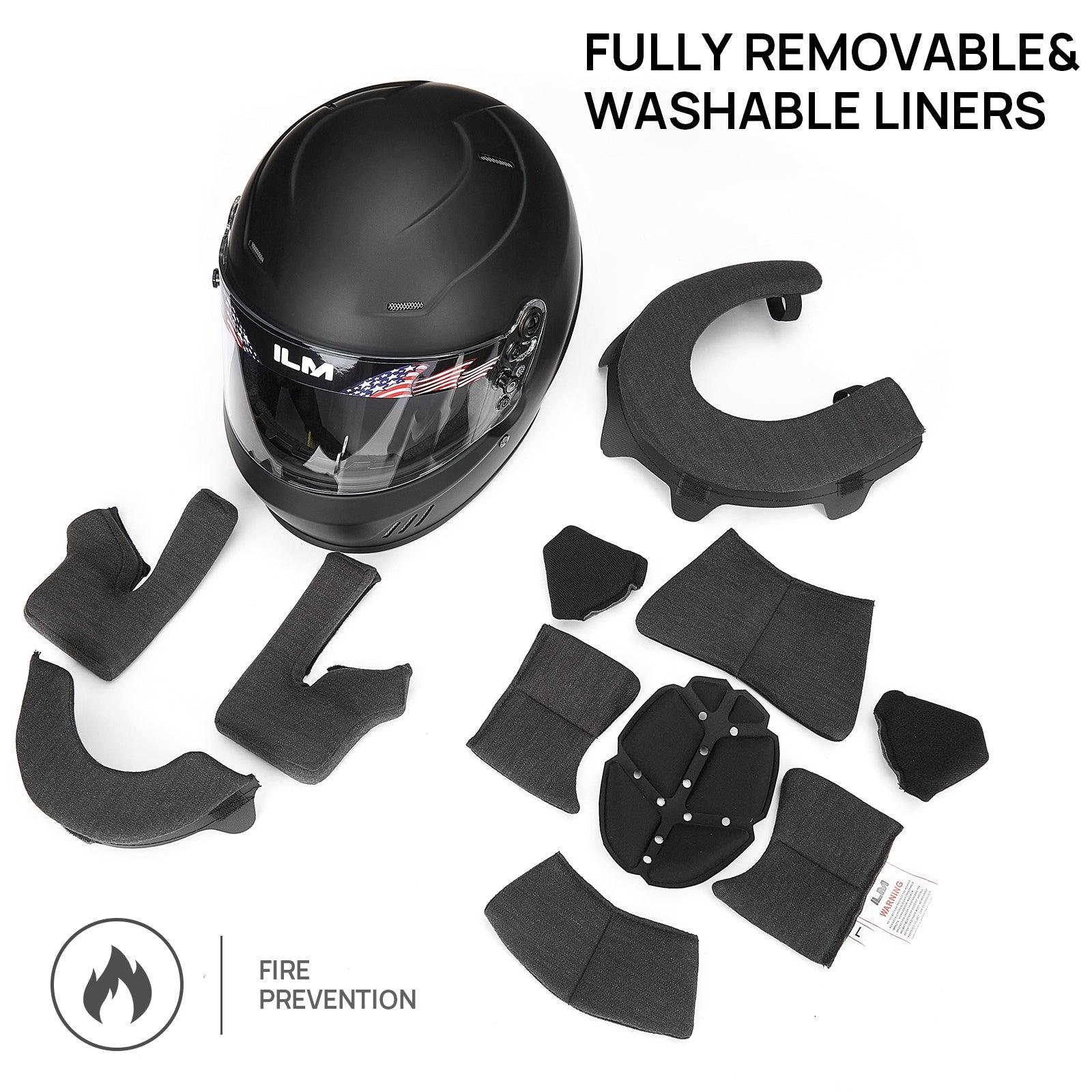 ILM Snell SA2020 Full Face Racing Helmets for Men Auto Racing Car Racing Helmet Model-760 White / Large ILM Snell SA2020 Full Face Racing Helmets for Men Auto Racing Car Racing Helmet Model-760 White / Large
