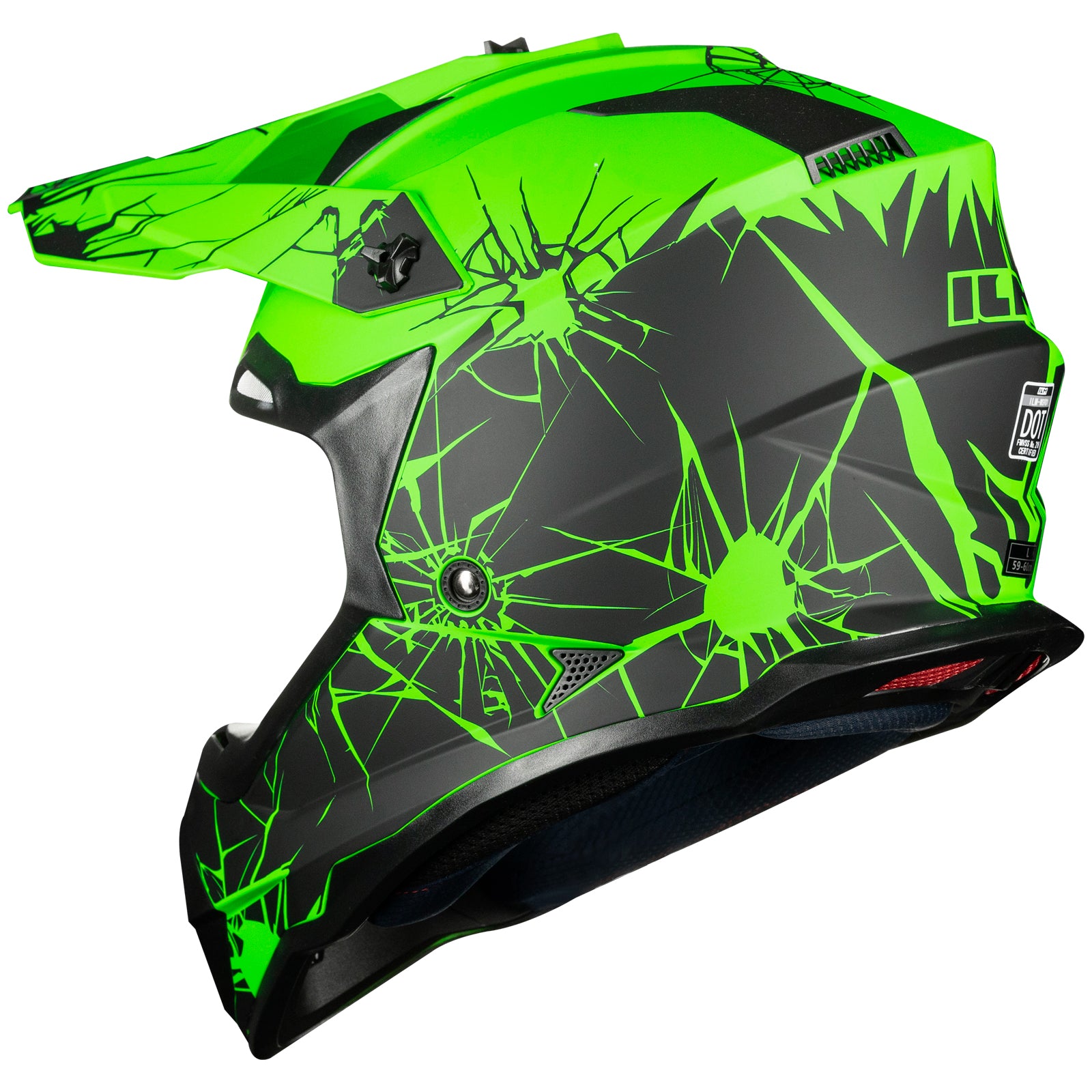 ILM Adult Dirt Bike Helmets Motocross ATV Off Road Helmet with Goggles Gloves Mask DOT Model WS901