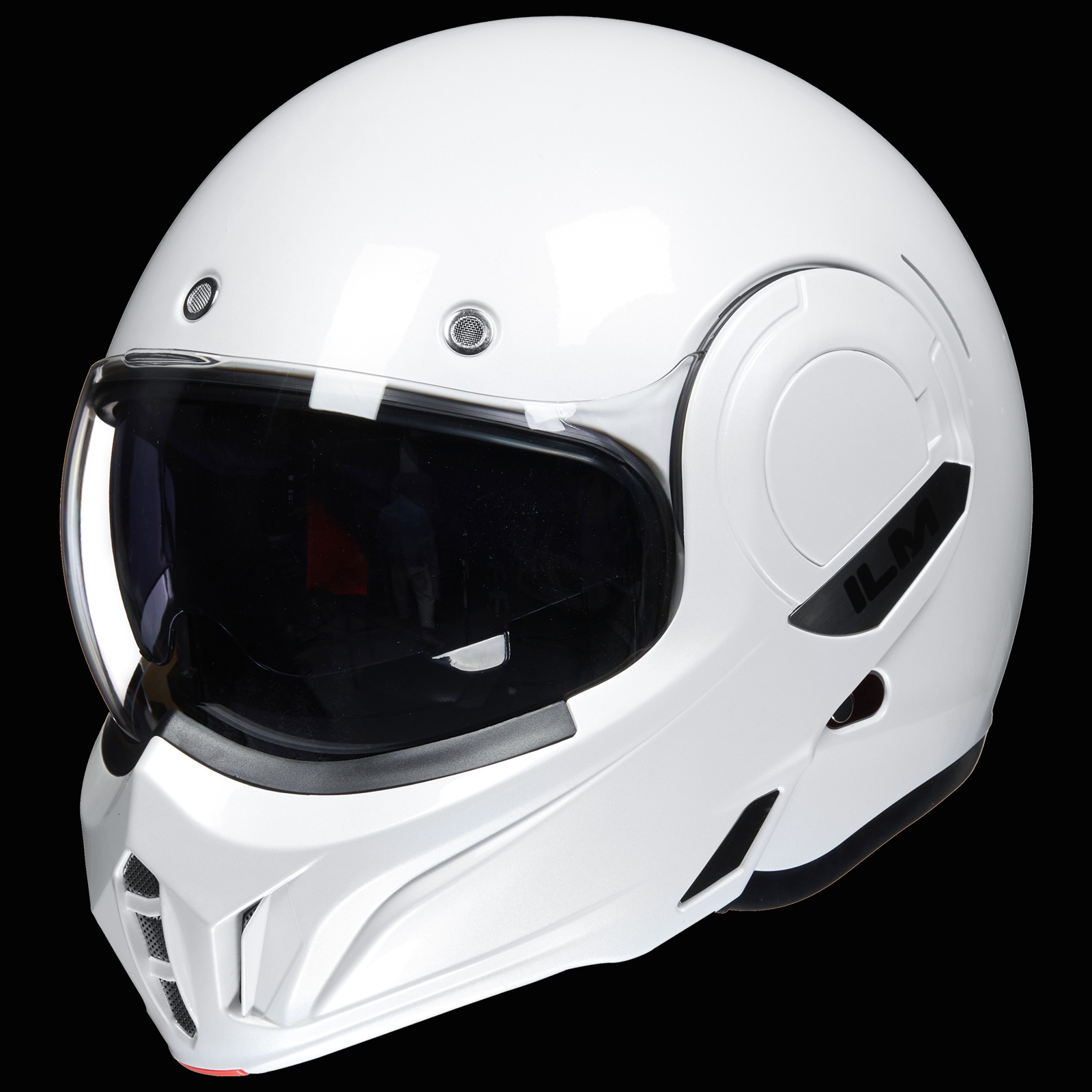 ILM Vintage Full Face Modular Motorcycle Helmet Model B707