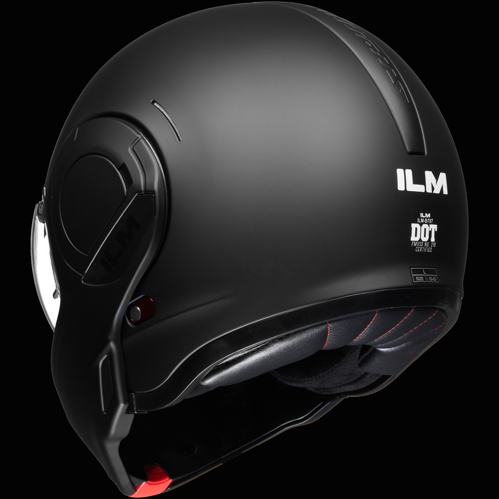 ILM Vintage Full Face Modular Motorcycle Helmet Model B707
