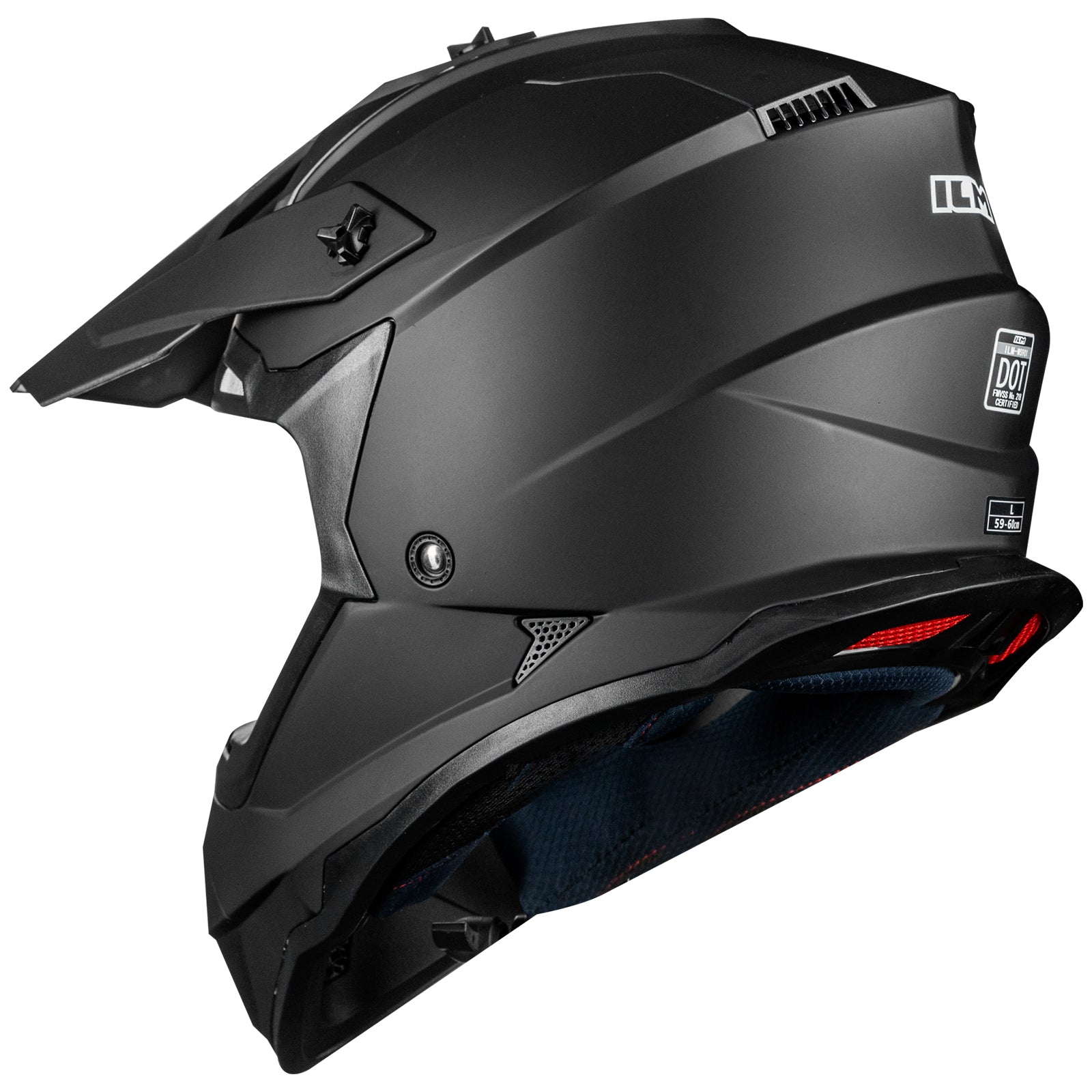 ILM Adult Dirt Bike Helmets Motocross ATV Off Road Helmet with Goggles Gloves Mask DOT Model WS901