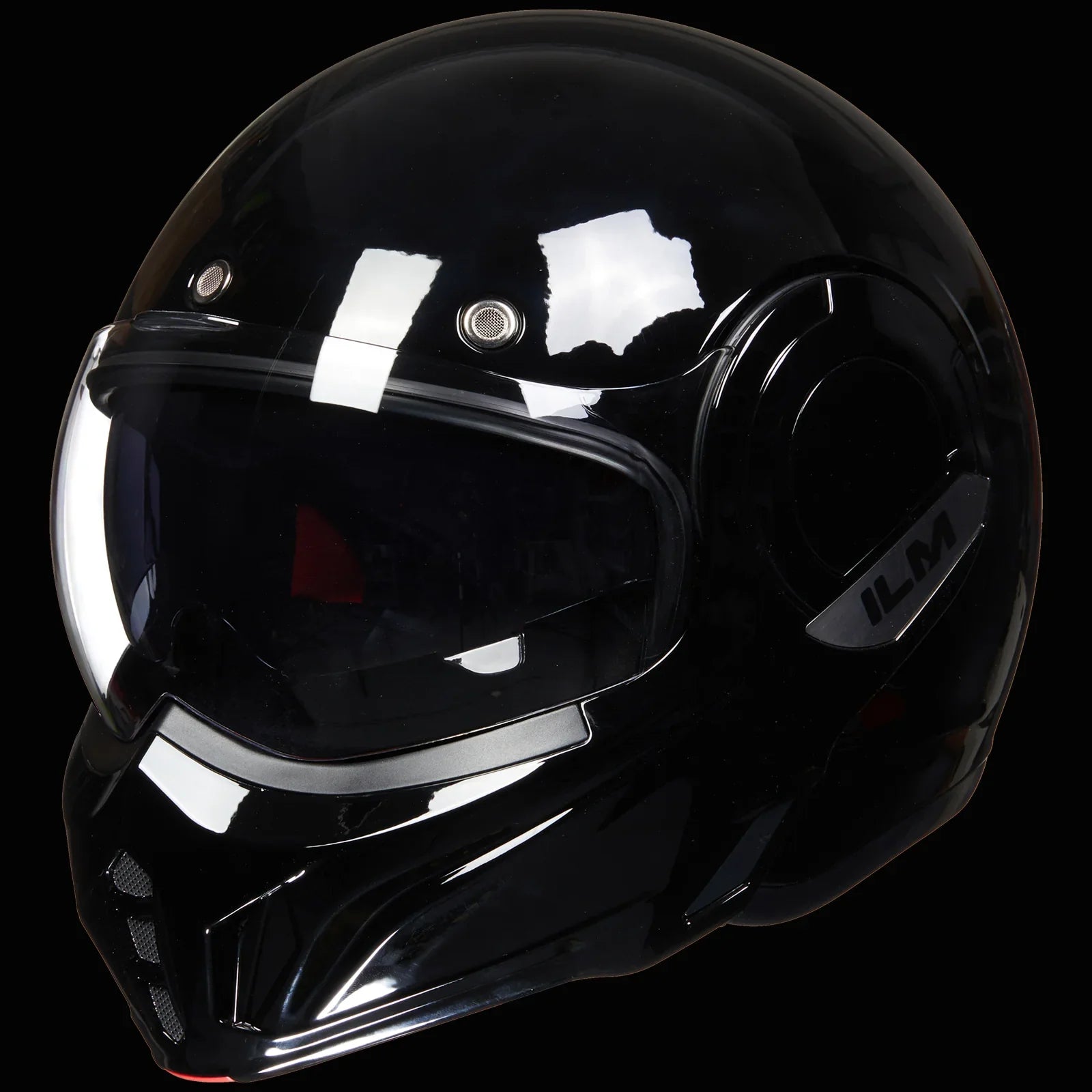 ILM Vintage Full Face Modular Motorcycle Helmet Model B707 Army Green / Medium ILM Vintage Full Face Modular Motorcycle Helmet Model B707 Army Green / Medium