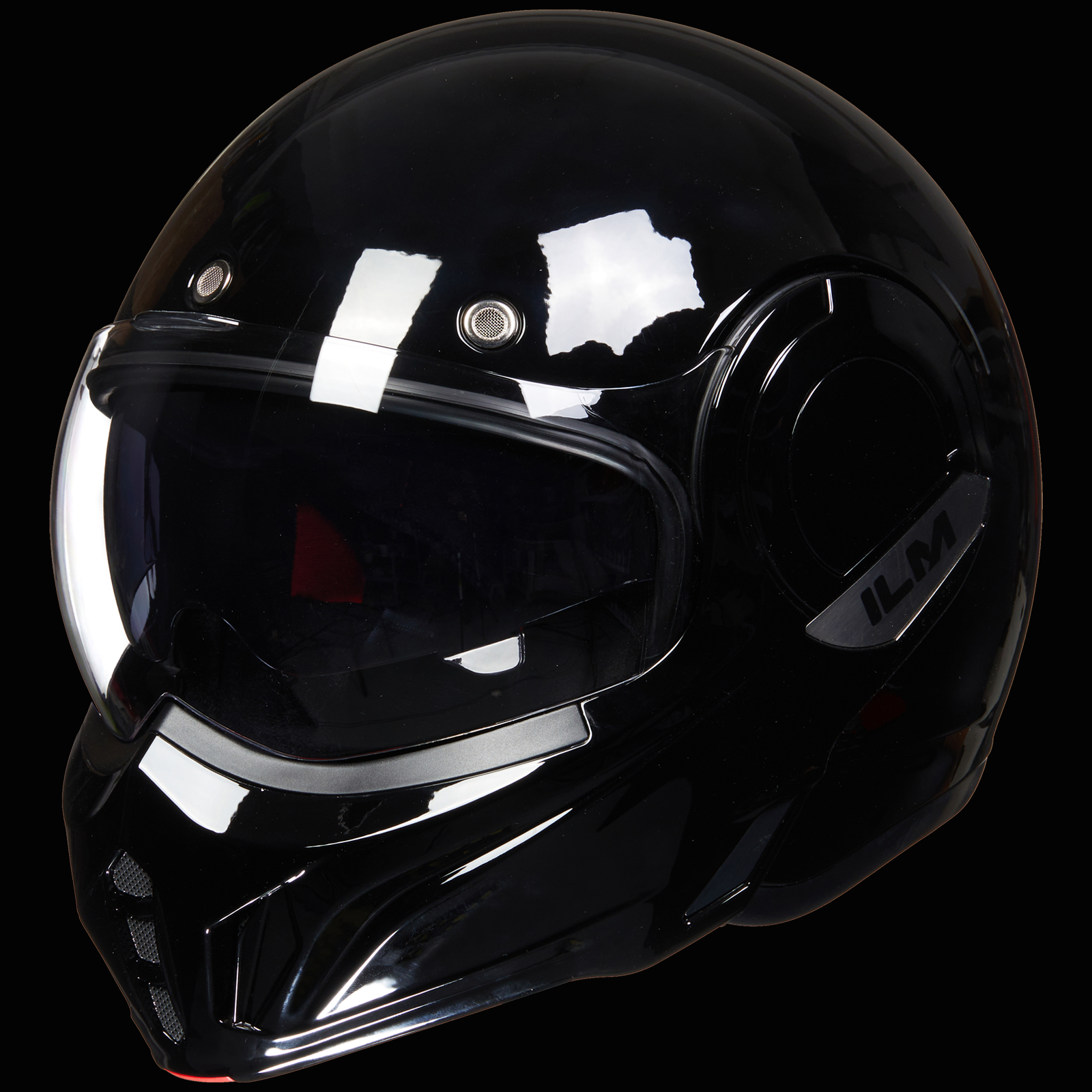 ILM Vintage Full Face Modular Motorcycle Helmet Model B707