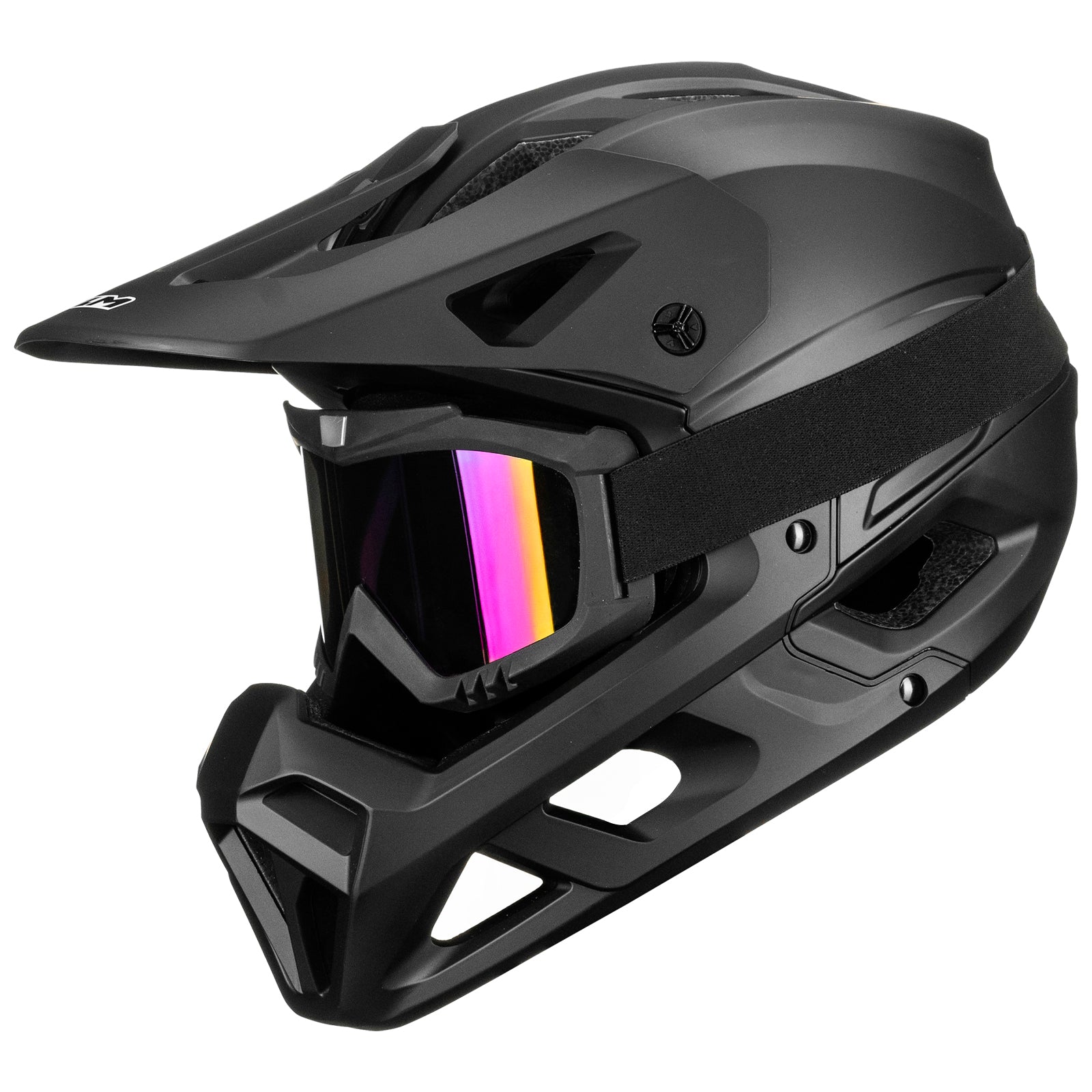 ILM Full Face Mountain Bike Helmet ASTM CPSC Adult with Adjustable Vis