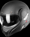 ILM Carbon Fiber Vintage Full Face Modular Motorcycle Helmet Model B707C