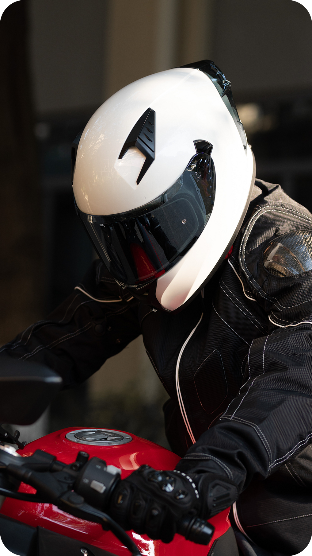 ILM Full Face Motorcycle Helmet Model Z501 White