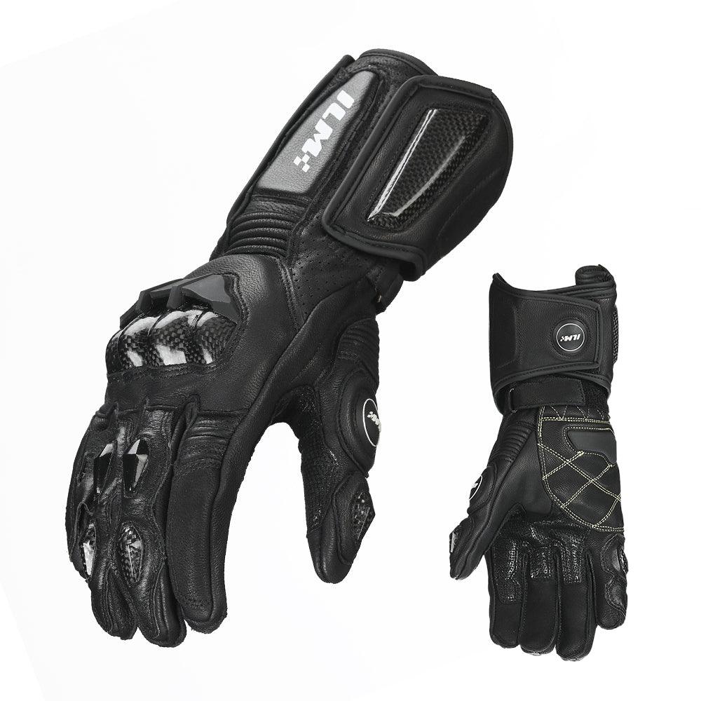 indian motorcycle handschuhe ILM Motorcycle Gloves Model GRC01 Black(long) / XXL