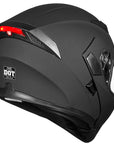 ILM Motorcycle Dual Visor Flip up Modular Full Face Helmet Model 902LED