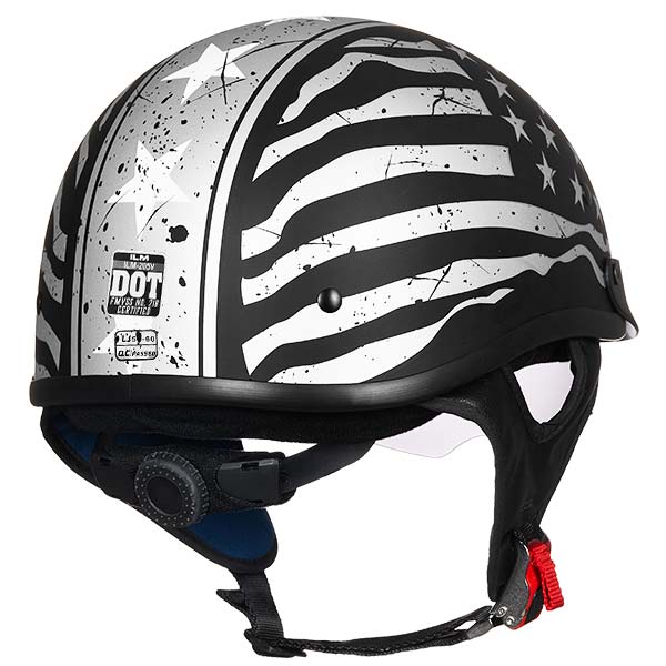 ILM Motorcycle Open Face Half Helmet Model 205V