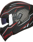 ILM Motorcycle Dual Visor Flip up Modular Full Face Helmet Model 902