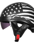 ILM Motorcycle Open Face Half Helmet Model 205V