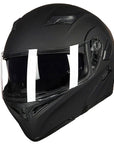 ILM Motorcycle Dual Visor Flip up Modular Full Face Helmet Model 902