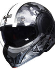 ILM Vintage Full Face Modular Motorcycle Helmet Model B707