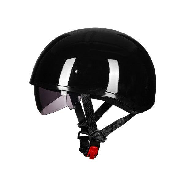 2019 motorcycle half helmets ILM Half Face Motorcycle Helmet Model 883V Gloss Black / M