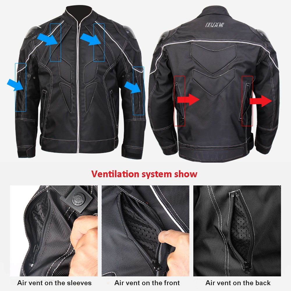 ILUMIN retailer ADDIC Fiberoptic Padded Motorcycle Jacket XL