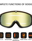 ILM Vintage Motorcycle Goggles Windproof Glasses