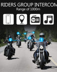 ILM Motorcycle 6 Rider Bluetooth Headset