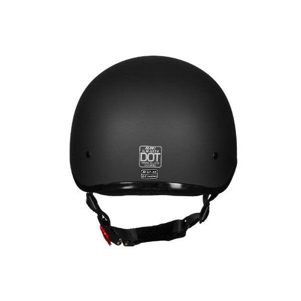 ILM Half Face Motorcycle Helmet Model 883V Matte Black / L