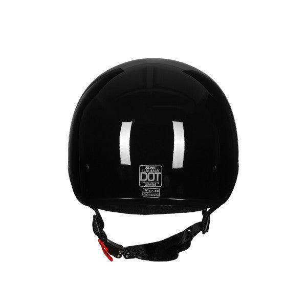 ILM Half Face Motorcycle Helmet Model 883V Matte Black / L