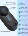 ILM Motorcycle 3 Riders Bluetooth Headset