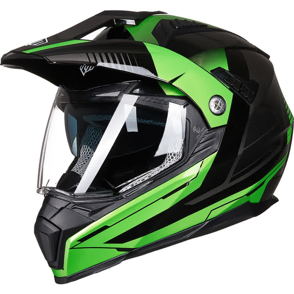 Fashion casco de moto verde